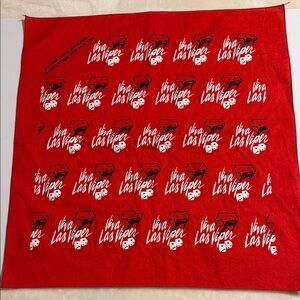 Viva Las Vegas Viper Red Bandana 20 1/5 x 20 1/5”